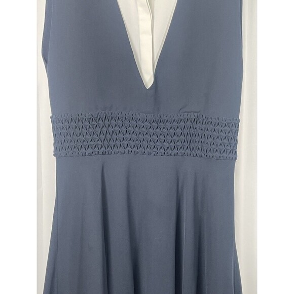 The Kooples Navy And White Collared Dress Sz Med - Picture 4 of 9